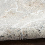 Nourison Glam Modern Grey Multicolor 2'3" x 7'6" Area -rug, Easy -cleaning, Non Shedding, Bed Room, Living Room, Dining Room, Kitchen (2x8)