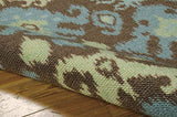 Nourison Vista Ikat Chocolate 8' x 10' Area -Rug, Easy -Cleaning, Non Shedding, Bed Room, Living Room, Dining Room, Kitchen (8x10)