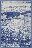 Nourison Whimsicle Artistic Ivory Navy 2' x 3' Area Rug, Easy Cleaning, Non Shedding, Bed Room, Living Room, Dining Room, Kitchen (2x3)