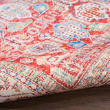 Nourison Fulton Medallion Red 2' x 3' Area -Rug, Easy -Cleaning, Non Shedding, Bed Room, Living Room, Dining Room, Kitchen (2x3)