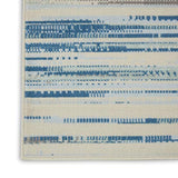 Nourison Jubilant 7'10" x 9'10" Blue Modern Indoor Rug Polypropylene