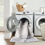 Nourison Astra Machine Washable Geometric Ivory Blue 2'2' x 12' Area -Rug, Easy -Cleaning, Non Shedding, Bed Room, Living Room, Dining Room, Kitchen (2x12)