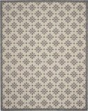 Nourison Palamos Indoor-Outdoor Cream 7'10" x 9'10" Area Rug, Easy Cleaning, Non Shedding, Bed Room, Living Room, Dining Room, Backyard, Deck, Patio (8x10)