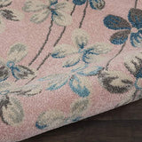 Nourison TRA04 Tranquil Bohemian Floral Pink Area Rug 8' X 10