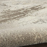 Nourison Celestial Modern Abstract Ivory/Grey 9' x 12' Area Rug, Easy Cleaning, Non Shedding, Bed Room, Living Room, Dining Room, Kitchen (9x12)