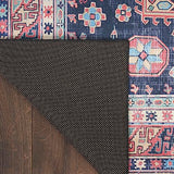Nourison Vintage Home Bohemian Navy 6' x 9' Area -Rug, Easy -Cleaning, Non Shedding, Bed Room, Living Room, Dining Room, Backyard, Deck, Patio (6x9)