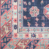 Nourison Vintage Home Bohemian Navy 6' x 9' Area -Rug, Easy -Cleaning, Non Shedding, Bed Room, Living Room, Dining Room, Backyard, Deck, Patio (6x9)