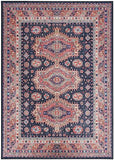 Nourison Vintage Home Bohemian Navy 6' x 9' Area -Rug, Easy -Cleaning, Non Shedding, Bed Room, Living Room, Dining Room, Backyard, Deck, Patio (6x9)