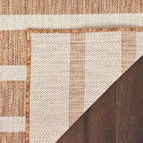 Nourison Positano Indoor/Outdoor Jute Ivory 8' x 10' Area Rug, Easy Cleaning, Non Shedding, Bed Room, Living Room, Dining Room, Backyard, Deck, Patio (8x10)