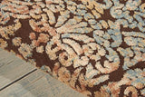 Nourison Graphic Illusions Vintage Chocolate 5'3" x 7'5" Area -Rug, Easy -Cleaning, Non Shedding, Bed Room, Living Room, Dining Room, Kitchen (5x8)
