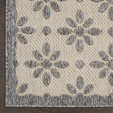 Nourison Palamos Indoor-Outdoor Cream 7'10" x 9'10" Area Rug, Easy Cleaning, Non Shedding, Bed Room, Living Room, Dining Room, Backyard, Deck, Patio (8x10)