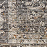 Nourison Nyle Traditional Slate Multicolor 7'10" x Round Area -rug, Easy -cleaning, Non Shedding, Bed Room, Living Room, Dining Room, Kitchen (8 Round)