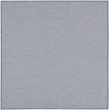 Nourison Courtyard Indoor/Outdoor Ivory Blue 8' x Square Area Rug, Easy Cleaning, Non Shedding, Bed Room, Living Room, Dining Room, Backyard, Deck, Patio (8 Square)