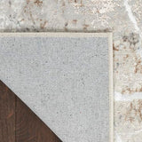 Nourison Glam Modern Grey Multicolor 2'3" x 7'6" Area -rug, Easy -cleaning, Non Shedding, Bed Room, Living Room, Dining Room, Kitchen (2x8)