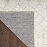 Nourison Astra Machine Washable Moroccan Ivory 6'7" x 9' Area Rug, Easy Clean, Non Shedding, Bed Room, Living Room, Dining Room, Kitchen (7x9)