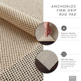 Nourison Anchorlock Non Slip Area Rug Pad 7'6" x 10'8", Ivory