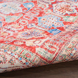 Nourison Fulton Medallion Red 2' x 3' Area -Rug, Easy -Cleaning, Non Shedding, Bed Room, Living Room, Dining Room, Kitchen (2x3)
