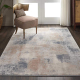 Nourison Rustic Textures Rustic Beige/Grey 5'3" x 7'3" Area -Rug, Easy -Cleaning, Non Shedding, Bed Room, Living Room, Dining Room, Kitchen (5x7)