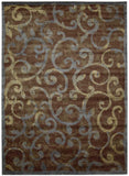 Nourison Expressions Modern Multicolor 7'9" x 10'10" Area-Rug, Easy-Cleaning, Non Shedding, Bed Room, Living Room, Dining Room, Kitchen (8x11)