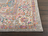 Nourison Passion Grey 6'7'' x 9'6'' Area-Rug, Boho, Traditional, Easy-Cleaning, Non Shedding, Bed Room, Living Room, Hallway, (7' x 10')