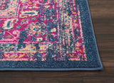 Nourison Passion Blue 8' x 10' Area Rug, Boho, Traditional, Easy Clean, Non Shedding, Bed Room, Living Room, Hallway (8x10)