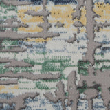 Nourison Urban Chic Eclectic Grey/Multicolor 9' x 12' Area Rug, Easy Clean, Non Shedding, Bed Room, Living Room, Dining Room, Kitchen (9x12)