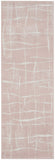 Nourison Whimsicle Pink Ivory 2' x 6' Area Rug, Contemporary, Artistic, Easy Cleaning, Non Shedding, Bed Room, Living Room, Dining Room, Kitchen, (6' Runner)