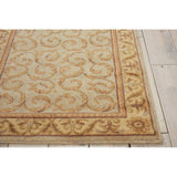 Nourison Somerset Floral Red 5'6" x Round Area -Rug, Easy -Cleaning, Non Shedding, Bed Room, Living Room, Dining Room, Kitchen (6 Round)