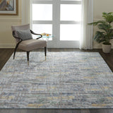 Nourison Urban Chic Eclectic Grey/Multicolor 9' x 12' Area Rug, Easy Clean, Non Shedding, Bed Room, Living Room, Dining Room, Kitchen (9x12)