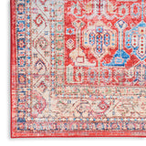 Nourison Fulton Medallion Red 2' x 3' Area -Rug, Easy -Cleaning, Non Shedding, Bed Room, Living Room, Dining Room, Kitchen (2x3)