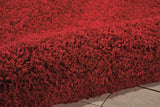 Nourison Amore Shag Red 7'10" x 10'10" Area-Rug, Easy-Cleaning, Non Shedding, Bed Room, Living Room, Dining Room, Kitchen (8x11)