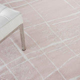 Nourison Whimsicle Pink Ivory 8' x Round Area Rug, Contemporary, Artistic, Easy Cleaning, Non Shedding, Bed Room, Living Room, Dining Room, Kitchen, (8' Round)