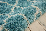 Nourison Amore Moroccan Aqua 7'10' x 10'10' Area-Rug, Easy-Cleaning, Non Shedding, Bed Room, Living Room, Dining Room, Kitchen (8x11)