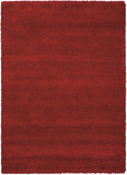 Nourison Amore Shag Red 7'10" x 10'10" Area-Rug, Easy-Cleaning, Non Shedding, Bed Room, Living Room, Dining Room, Kitchen (8x11)