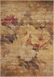Nourison Somerset Floral Multicolor 3'6'' x 5'6'' Area--Rug, Easy--Cleaning, Non Shedding, Bed Room, Living Room, Dining Room, Kitchen (4x6)