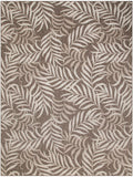Nourison Garden Oasis Indoor/Outdoor Mocha 8' x 10' Area Rug, Easy-Cleaning, Non Shedding, Bed Room, Living Room, Dining Room, Kitchen (8x10)