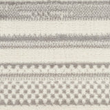 Nourison Grafix Modern Ivory Grey 2' x 4' Area Rug, Easy Cleaning, Non Shedding, Bed Room, Living Room, Dining Room, Kitchen (2x4)