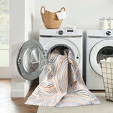 Nourison Astra Machine Washable Abstract Ivory/Multi 7'10" x 10' Area-Rug, Easy-Cleaning, Non Shedding, Bedroom, Living Room, Dining Room, Kitchen