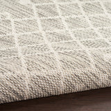 Nourison Positano Indoor/Outdoor Light Grey 9' x 12' Area Rug, Easy Cleaning, Non Shedding, Bed Room, Living Room, Dining Room, Backyard, Deck, Patio (9x12)