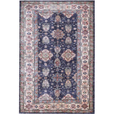 Nourison Fulton Medallion Navy 2' x 3' Area -Rug, Easy -Cleaning, Non Shedding, Bed Room, Living Room, Dining Room, Kitchen (2x3)
