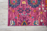 Nourison Passion Fuchsia 8' x 10' Area -Rug, Boho, Moroccan, Bed Room, Living Room, Dining Room, Kitchen, Easy -Cleaning, Non Shedding (8x10)