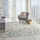 Nourison TRA04 Tranquil Bohemian Floral Ivory Area Rug 8' X 10'