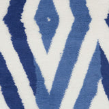 Nourison Whimsicle Diamond Ivory Blue 8' x Round Area Rug, Easy Cleaning, Non Shedding, Bed Room, Living Room, Dining Room, Kitchen (8 Round)