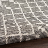 Nourison Positano Indoor/Outdoor Charcoal 7' x 10' Area Rug, Easy Cleaning, Non Shedding, Bed Room, Living Room, Dining Room, Deck, Backyard, Patio (7x10)