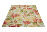Nourison Fantasy Floral Cream 3'6'' x 5'6'' Area-Rug, Easy-Cleaning, Non Shedding, Bed Room, Living Room, Dining Room, Kitchen (3x5)