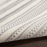 Nourison Grafix Modern Ivory Grey 2' x 4' Area Rug, Easy Cleaning, Non Shedding, Bed Room, Living Room, Dining Room, Kitchen (2x4)