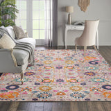 Nourison Passion Fuchsia 8' x 10' Area -Rug, Boho, Moroccan, Bed Room, Living Room, Dining Room, Kitchen, Easy -Cleaning, Non Shedding (8x10)