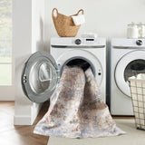 Nourison Astra Machine Washable Modern Multicolor 7'10" x Round Area -Rug, Easy -Cleaning, Non Shedding, Bed Room, Living Room, Dining Room, Kitchen (8 Round)