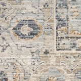 Nourison Nyle Distressed Light Blue 2'3" x 8' Area Rug, Easy Cleaning, Non Shedding, Bed Room, Living Room, Dining Room, Kitchen (2x8)