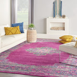 Nourison Passion Fuchsia 12' x 15' Area--Rug, Boho, Traditional, Easy--Cleaning, Non Shedding, Bed Room, Living Room, Hallway (12x15)